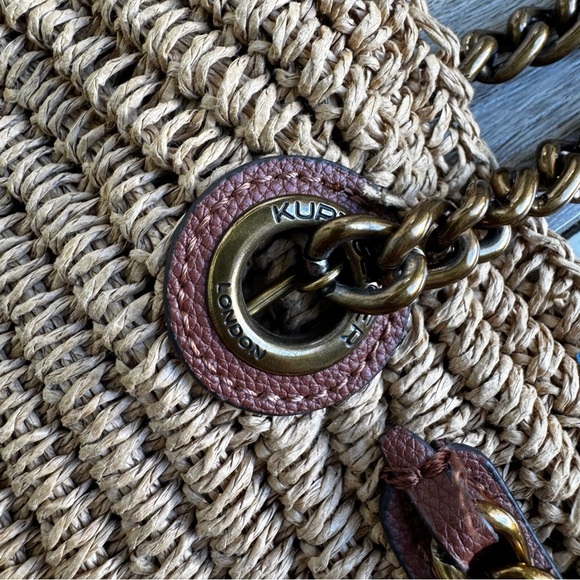 Kurt Geiger London Chelsea Raffia Tote Bag | Refular Condition - Picture 5 of 10